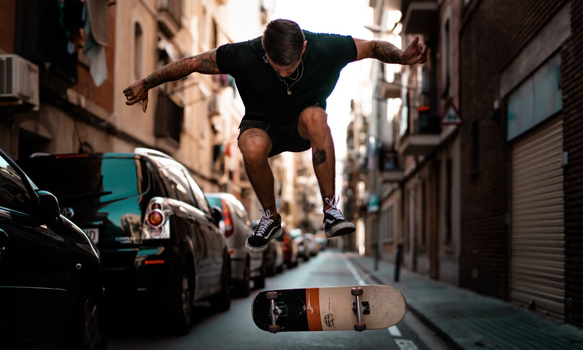 Skateboarding with Ian